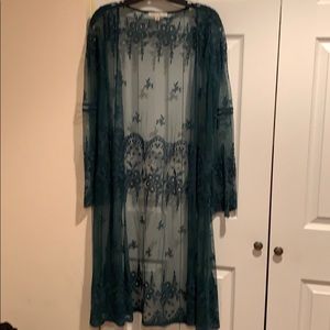 Emerald green kimono